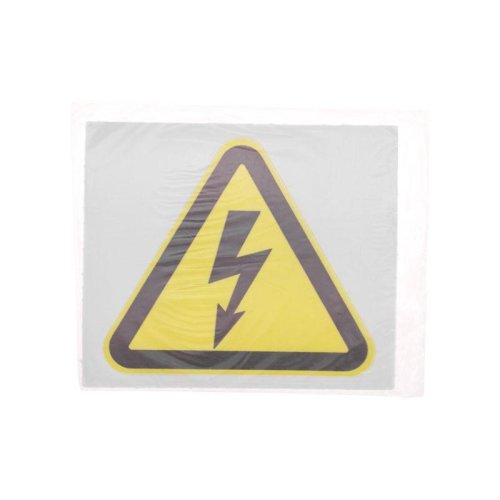 Наклейка знак электробезопасности "Опасность поражения электротоком " 100х100х100мм Rexant 56-0005 фото 3
