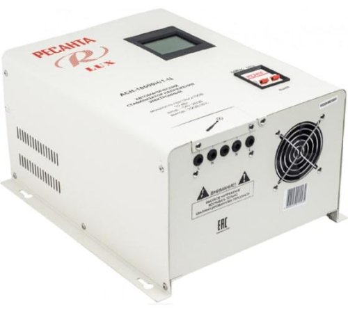 Стабилизатор напряжения АСН-10000 Н/1-Ц Lux 1ф 10кВт IP20 Ресанта 63/6/18 фото 3