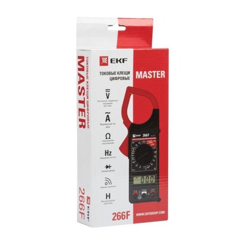 Клещи токовые цифровые 266F Master EKF In-180702-bc266F фото 2