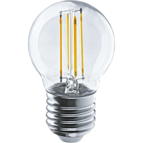Лампа светодиодная филаментная 80 884 OLL-F-G45-12-230-2.7K-E27 12Вт шар прозрачная 2700К тепл. бел. E27 1200лм 220-240В ОНЛАЙТ 80884 (уп. 10 шт)