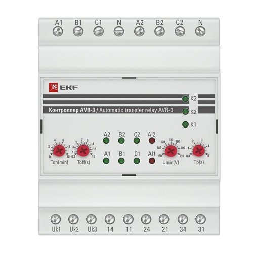 Контроллер АВР на 2 ввода с секционированием AVR-3 PROxima EKF rel-avr-3 фото 2